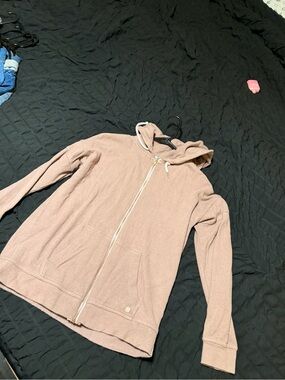 Volcom Dusty Rose Hooded Knit Pullover